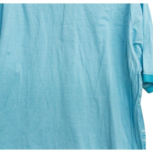 Jos. A. Bank Blue Striped Polo Shirt Short Sleeve Mens 2XL Casual Comfortable - Picture 5 of 6